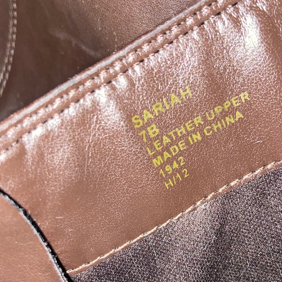 LAUREN RALPH LAUREN SHOES/ RALPH LAUREN SARIAH/KNEE HIGH LEATHER BOOTS/ BROWN/7M - Picture 5 of 6